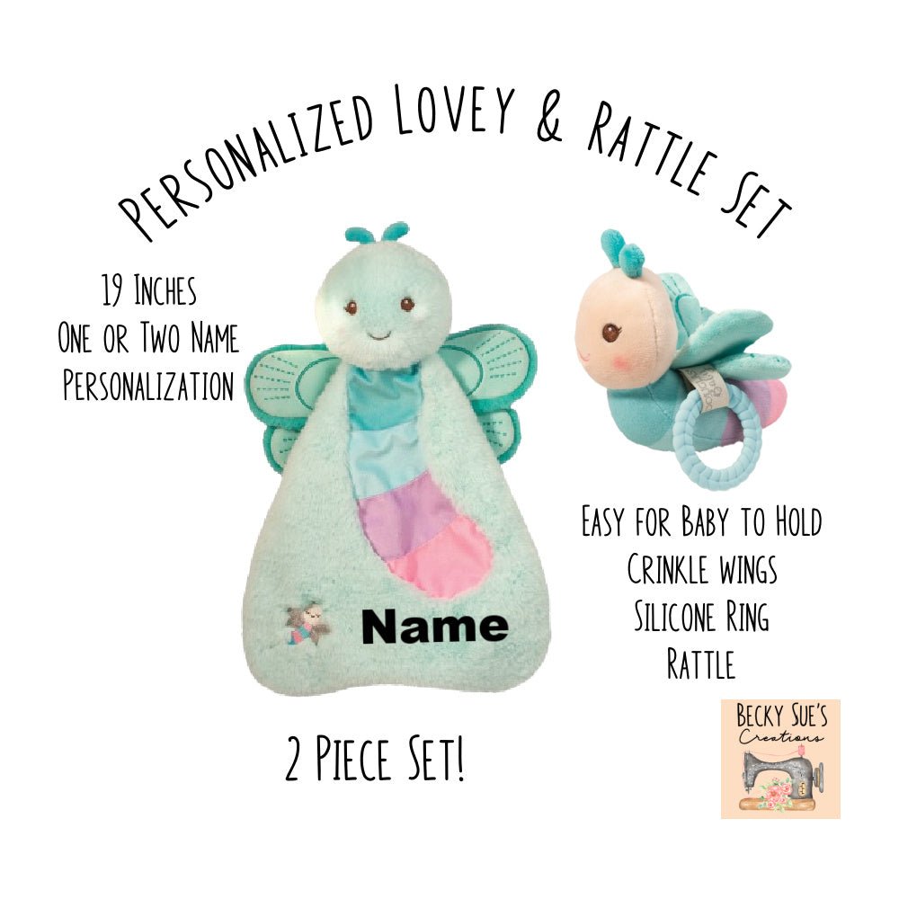 Dreya Dragonfly Playtivity Rattle - Becky Sue's Creations - Baby & Toddler - Douglas Cuddle Toys
